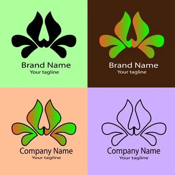 Flame Blossom Logo Stock Illustration
