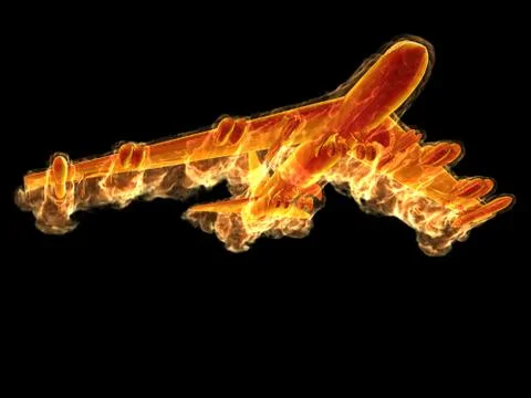 Flame bomber Stock Illustration