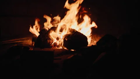 Flame burning in blacksmith workshop 動画素材 147728912