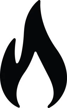 Flame Burning Bonfire Campfire Fire Heart Vector イラスト素材