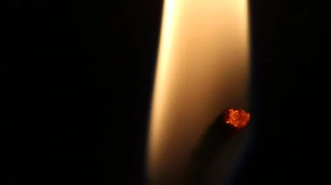 Flame of a Burning Candle Video stock 842595