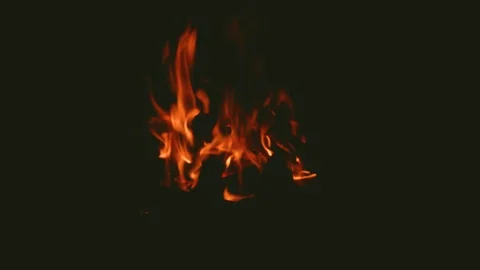 Flame. Burning fire in the mountains. Tourists. Travels in the autumn. Ukrain 動画素材 120240368