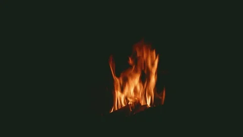 Flame. Burning fire in the mountains. Tourists. Travels in the autumn. Ukrain 動画素材 120240392