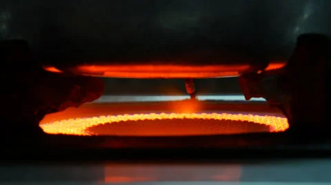 Flame burning on a gas stove Video stock 60977377