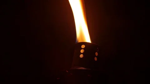 Flame of burning torch. Stock Footage 82925001