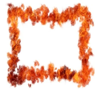 Flame burning on white background. Isolated. Stock Illustration