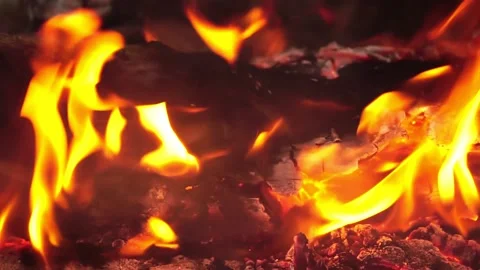 Flame is burning wood. 스톡 동영상 146803659