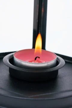 Flame of candle Stock Photos