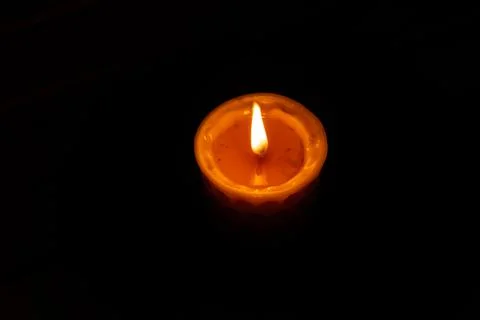 The flame from a candle 库存照片