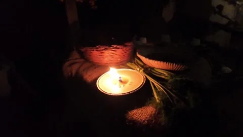 Flame of a candle in slow motion 스톡 동영상 296587460