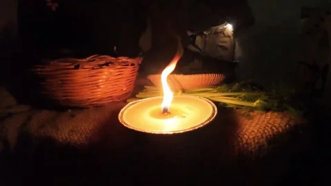 Flame of a candle in slow motion Vidéo 296587549