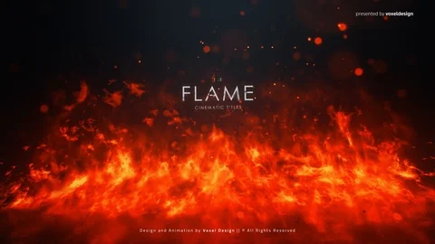 FLAME Cinematic Titles Catálogo de After Effects