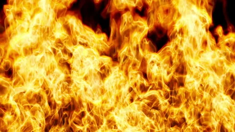 Flame in close-up on a black background Stock-Footage 274259492