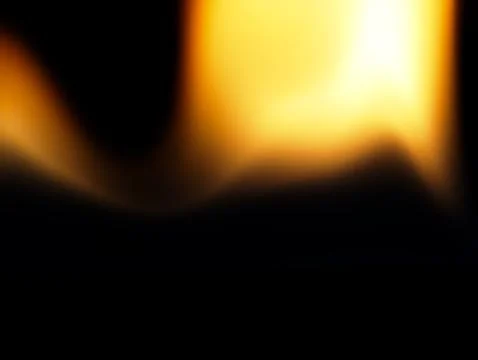 Flame close up on black background. Stock Photos