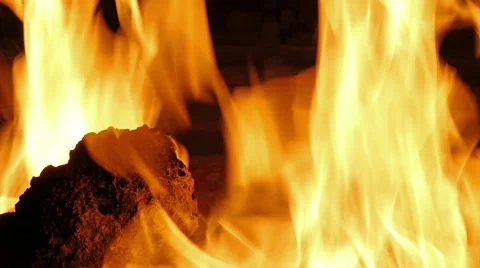 Flame close up Видео 48308361