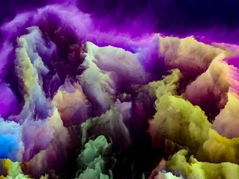 The Flame of Cloudscape Illustrazione stock