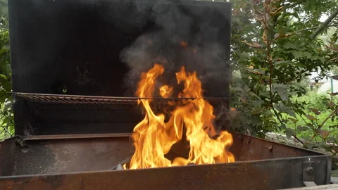 Flame from coal burning in a brazier. Stock-Footage 135192185