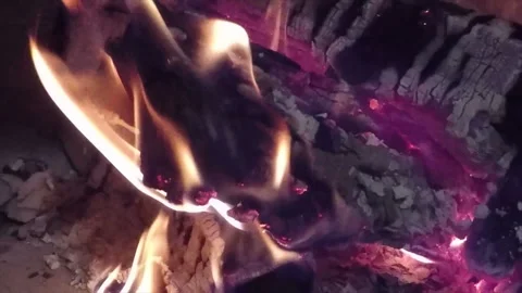 Flame on coal Stock Footage 101510497