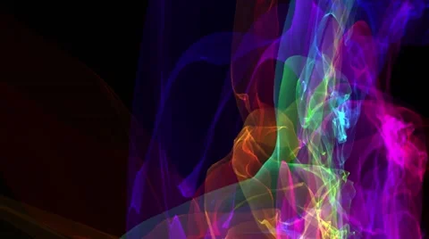 The flame color Animation on a black background Video stock 60811683