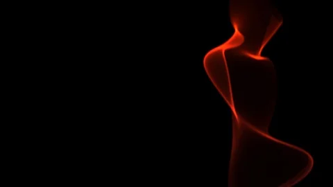 The flame color Animation on a black background Stock Footage 93689393