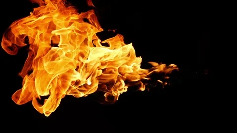 Flame coming out of the hole Stock Footage 79692309