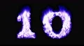 Flame countdown fire top 10 ten font hot numbers overlay 4k 4k or 4k+ Resolution