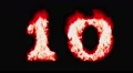 Flame countdown fire top 10 ten font hot numbers overlay 4k 4k or 4k+ Resolution