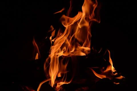 Flame dark Foto stock