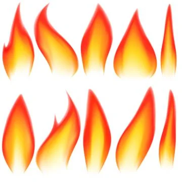 Flame elements Stock Illustration
