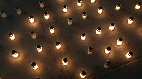 Flame from a few candles HD Stock-Footage 36969444
