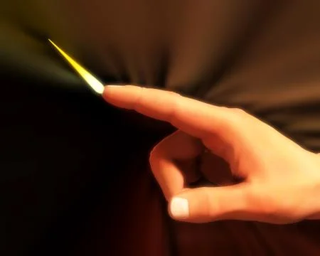 Flame Finger Stock Illustration