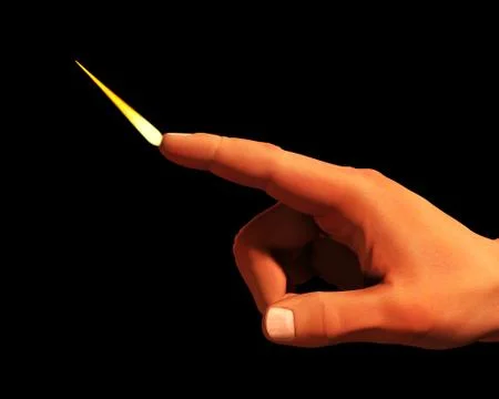 Flame Finger Stock Illustration