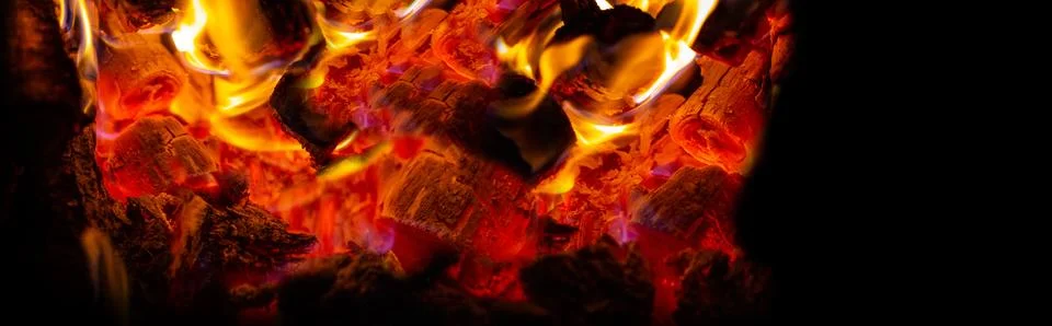 Flame of fire background Stock Photos