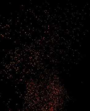 Flame of fire on a black background Stock Photos