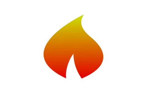 Flame, fire, blaze icon Stock Illustration