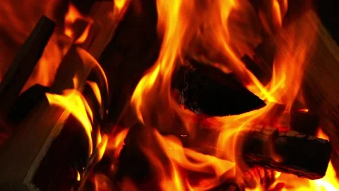 Flame fire closeup Stock Footage 99051811