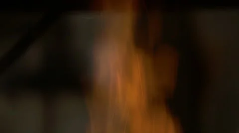 Flame Of Fire In The Forge 库存影片 60375996