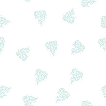 Flame fire glyph seamless pattern Illustrazione stock