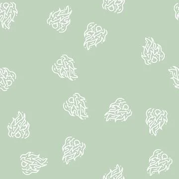 Flame fire line seamless pattern Stock Illustration
