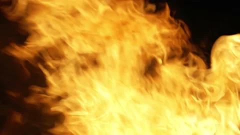 Flame of fire at night SlowMo Vídeo Stock 236631725