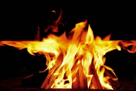 Flame of fire. Stock Photos