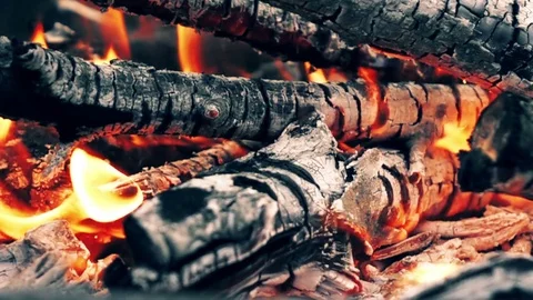 Flame of fire. slow motion. Stock Footage 74061054