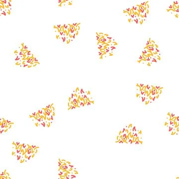 Flame fire vector seamless pattern Stockillustratie