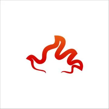 Flame flat vector graphic design illustration isolated Иллюстрация