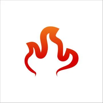 Flame flat vector graphic design illustration isolated 스톡 일러스트