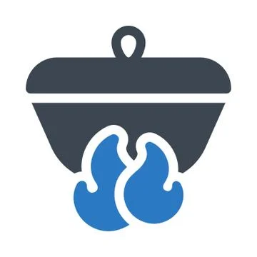 Flame Flat Vector Icon Stock Illustration