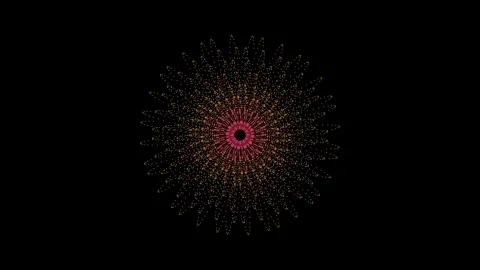 Flame flower mandala animation 4K Vídeos de archivo 336516899