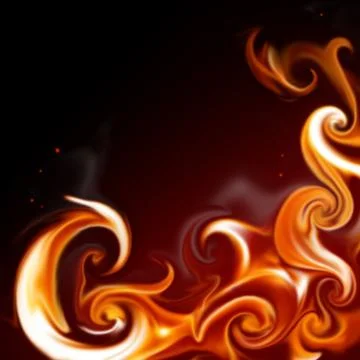 Flame frame イラスト素材