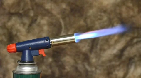 The flame of a gas burner Stock Footage 48781673