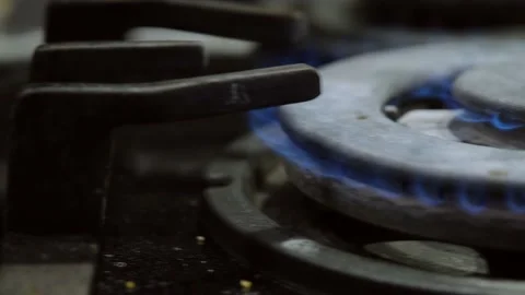 Flame Gas Burner Stock Footage 146186737